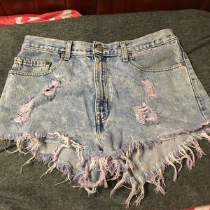 Levi High Waste Shorts